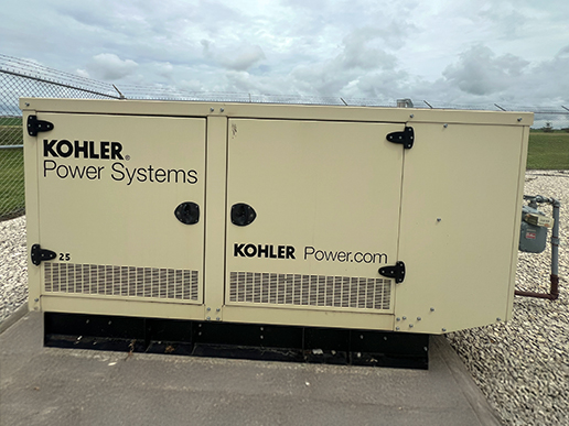 A Kohler backup generator