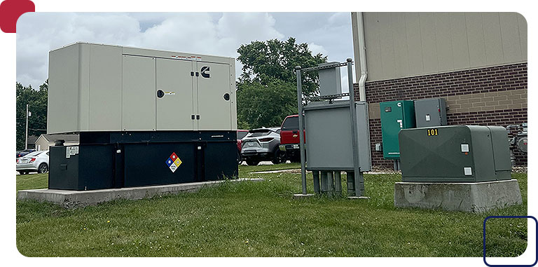A Kohler backup generator